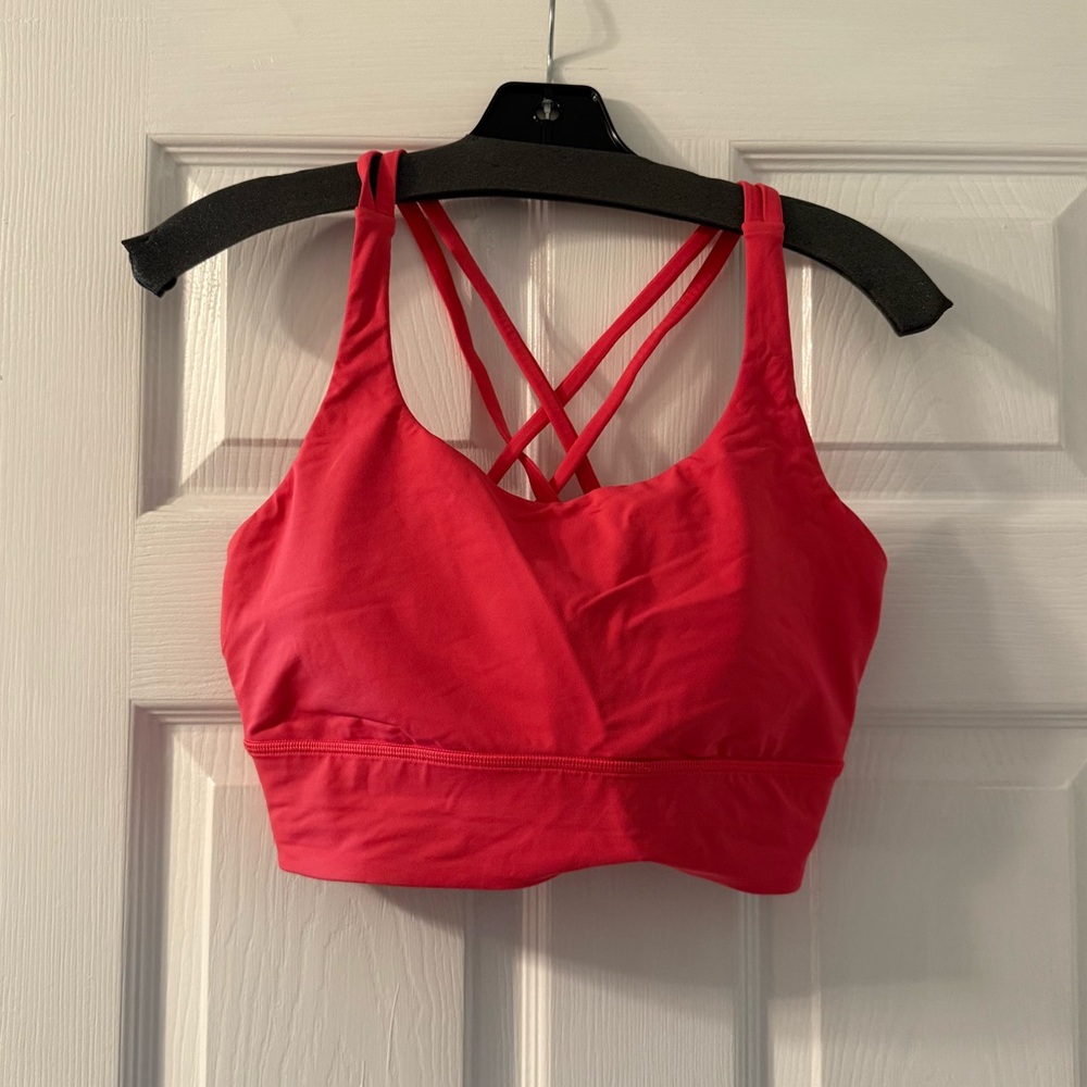 Lululemon Pink Energy Longline Bra